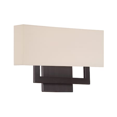 Dweled Manhattan 15in LED Fabric Wall Sconce 2700K in Brushed Bronze WS-131